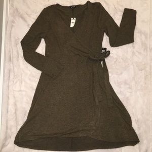 Express Sweater Wrap Dress